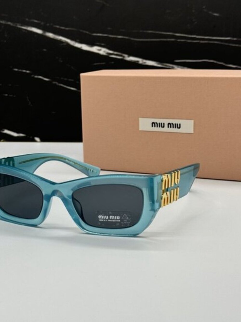 NEW MIU MIU Glimpse sunglasses MU09WS 19L09T CAT EYE WOMEN MIU MIU SUNGLASSES
